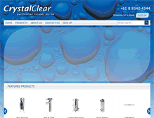 Tablet Screenshot of crystalclearaustralia.com